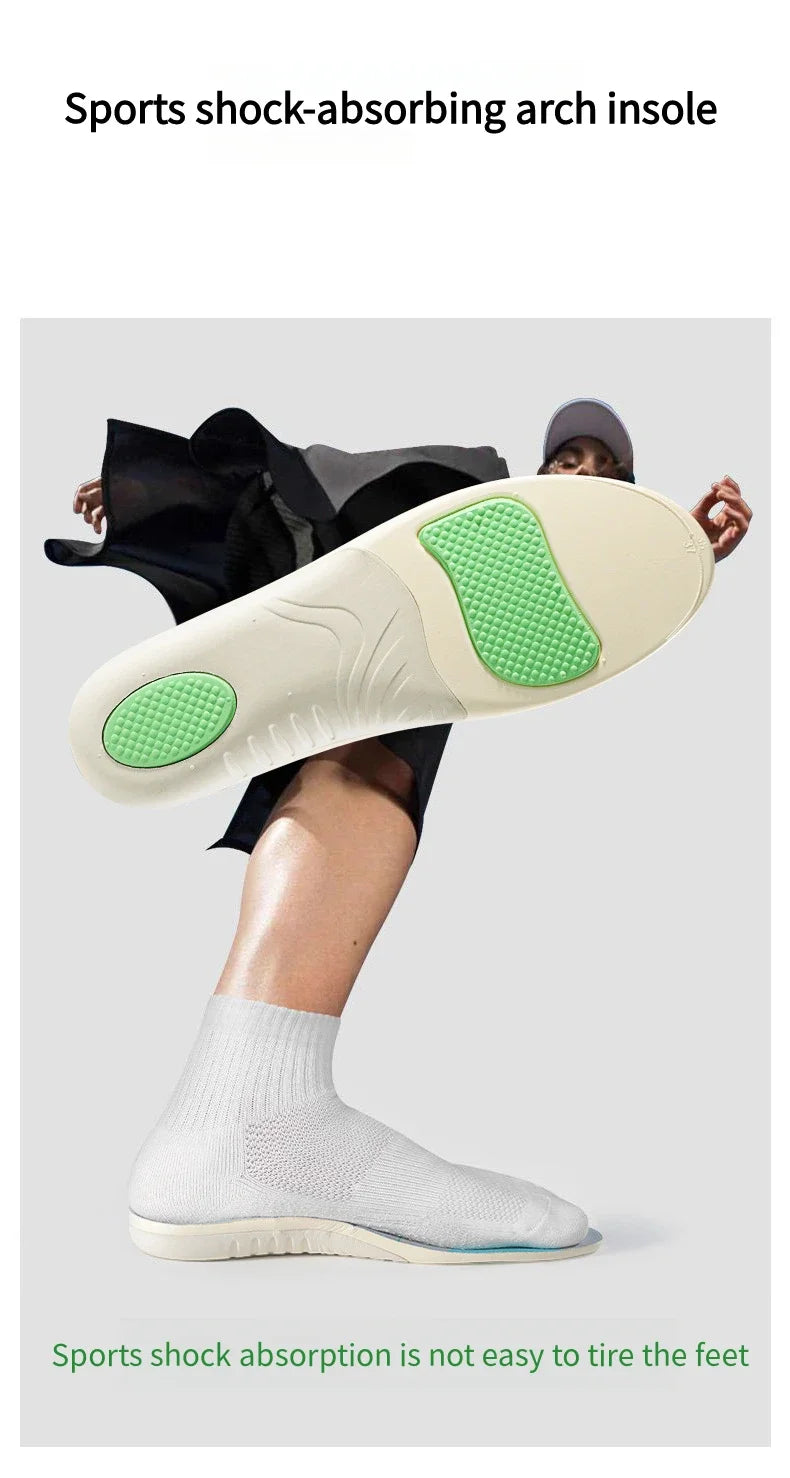 Orthopedic Arch Support Insoles for Plantar Fasciitis Flat Feet  Shock Absorption Shoe Inserts for Sport Shoes  Pain Relief Pads