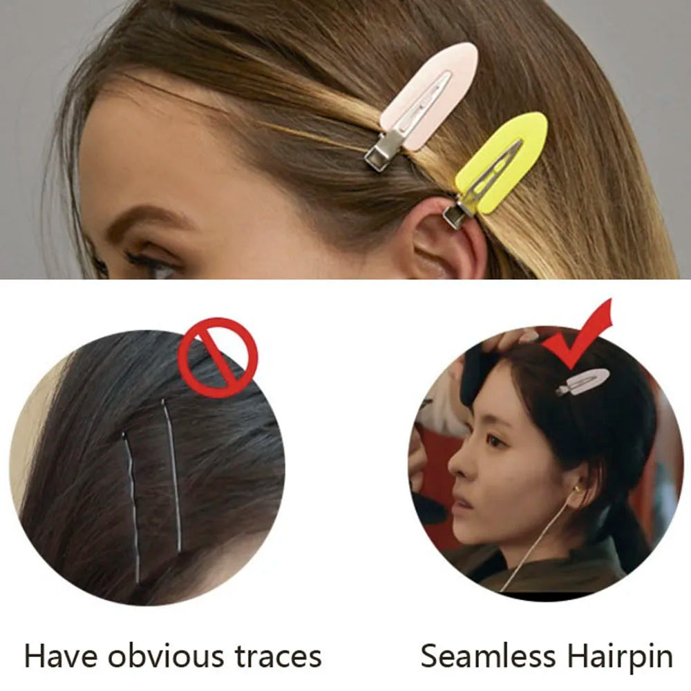 4Pcs/Set Beauty Salon Seamless Hairpin Professional Styling Hairdressing Makeup Tools Hair Clips For Women Girl Headwear
