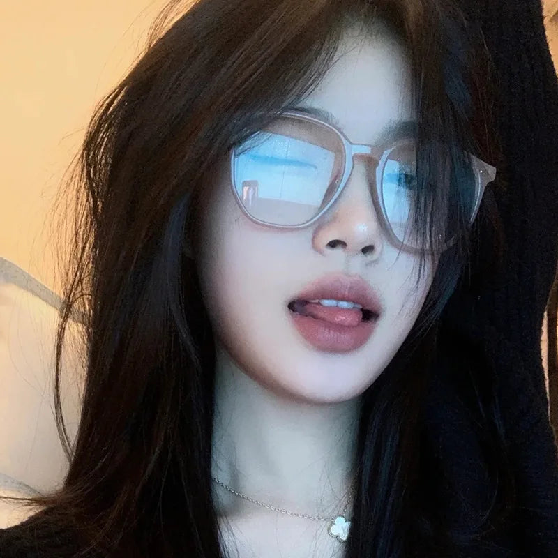 Transparent Computer Glasses Frame Women Men Anti Blue Light polygon square Eyewear Blocking Glasses Optical Spectacle Eyeglass