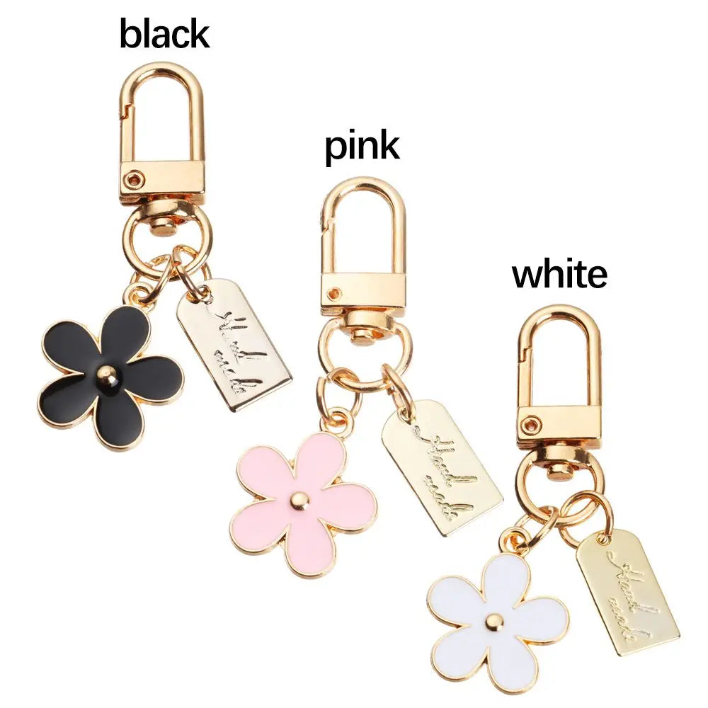 Metal Decoration Charm Keychains Bag Charm Keyring Pendant for Purse Flower Key Chain