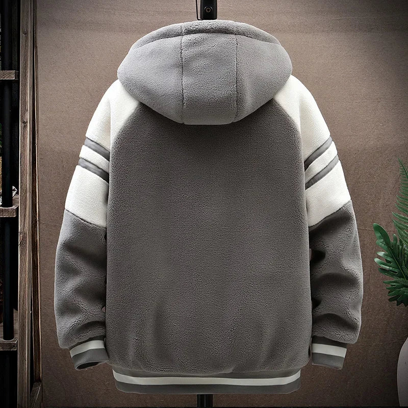 2023 Herren Kapuzenjacken Japan Mode Streetwear Harajuku Mäntel Herren Herbst Winter Herren Kleidung Wolljacken Stickerei Jacke
