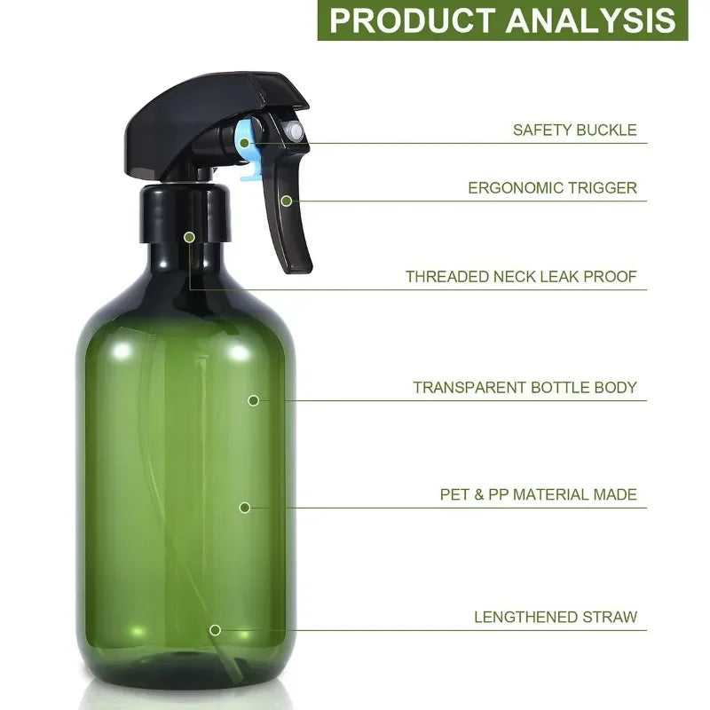 Plant Mister Water Spray Bottle Fine Mist Spray Garden Flower Atomizer Refillable For Gardening Hair Care Cleaning 300/500ML