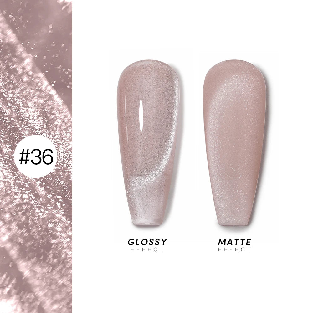 AS 15ml Cat Magnetic Gel Nail Polish Cat Eye Glitter Effect Semi Permanent 36 Colors  Soak Off UV Gel Varnish Manicure Nail Art