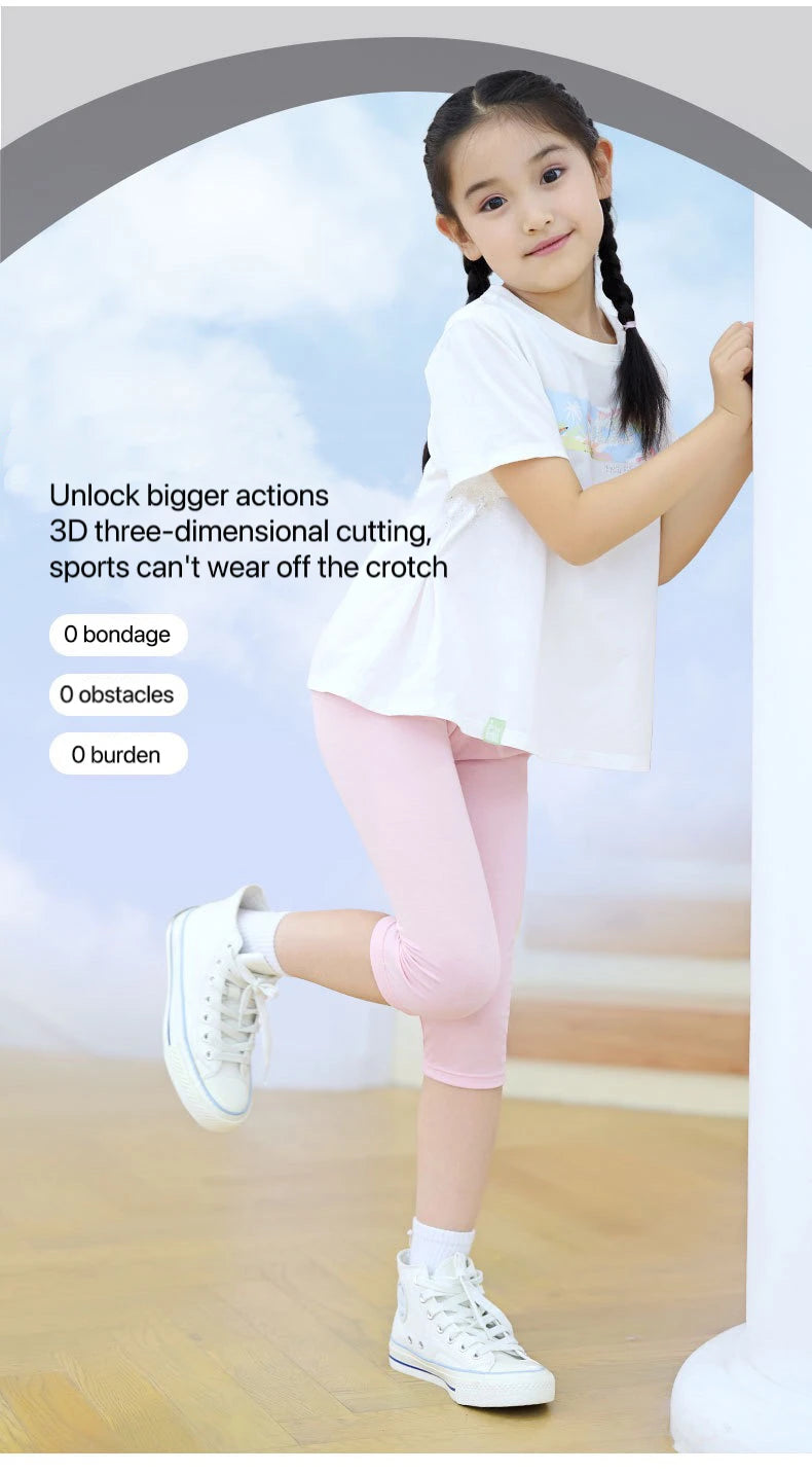 1pcs Summer Children Short Pant Student Solid Color Thin Modal Underwear Girls Leggings Casual Safety Pants Kids Sport Clothes