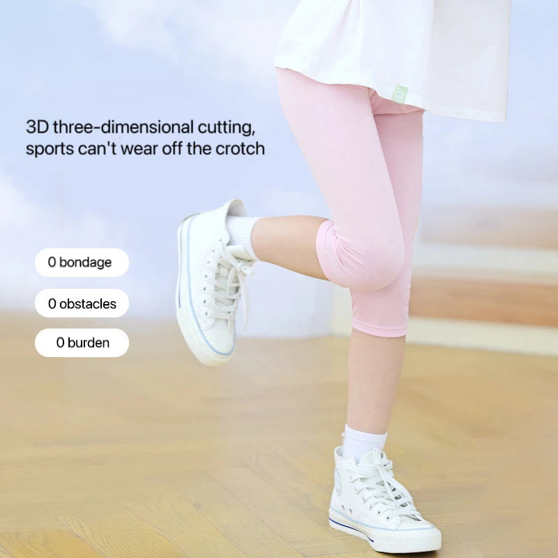 1pcs Summer Children Short Pant Student Solid Color Thin Modal Underwear Girls Leggings Casual Safety Pants Kids Sport Clothes