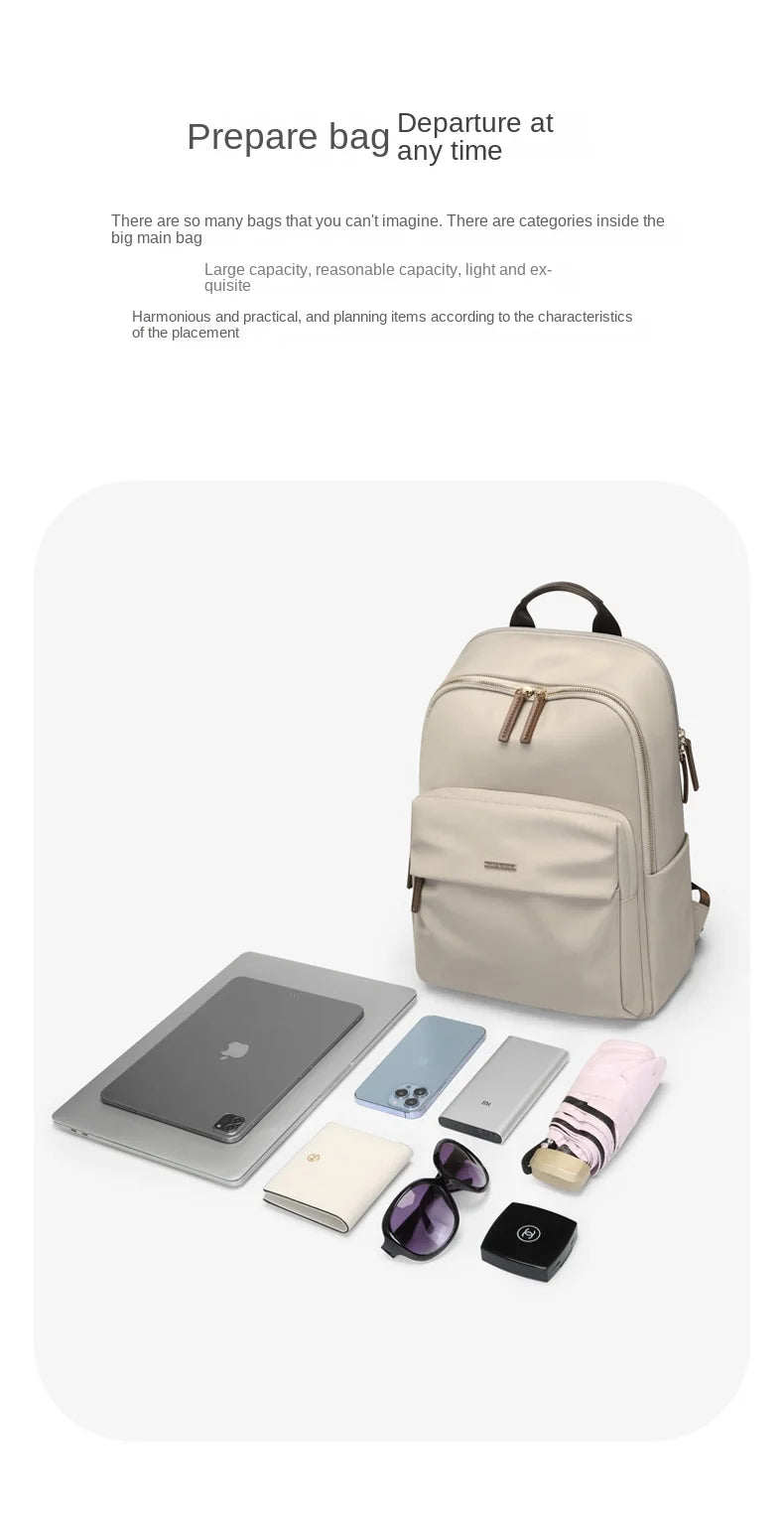 GOLF Backpack for Women Simple and Fashionable Schoolbag for Female College Students,High School Girls ,Computer Backpack
