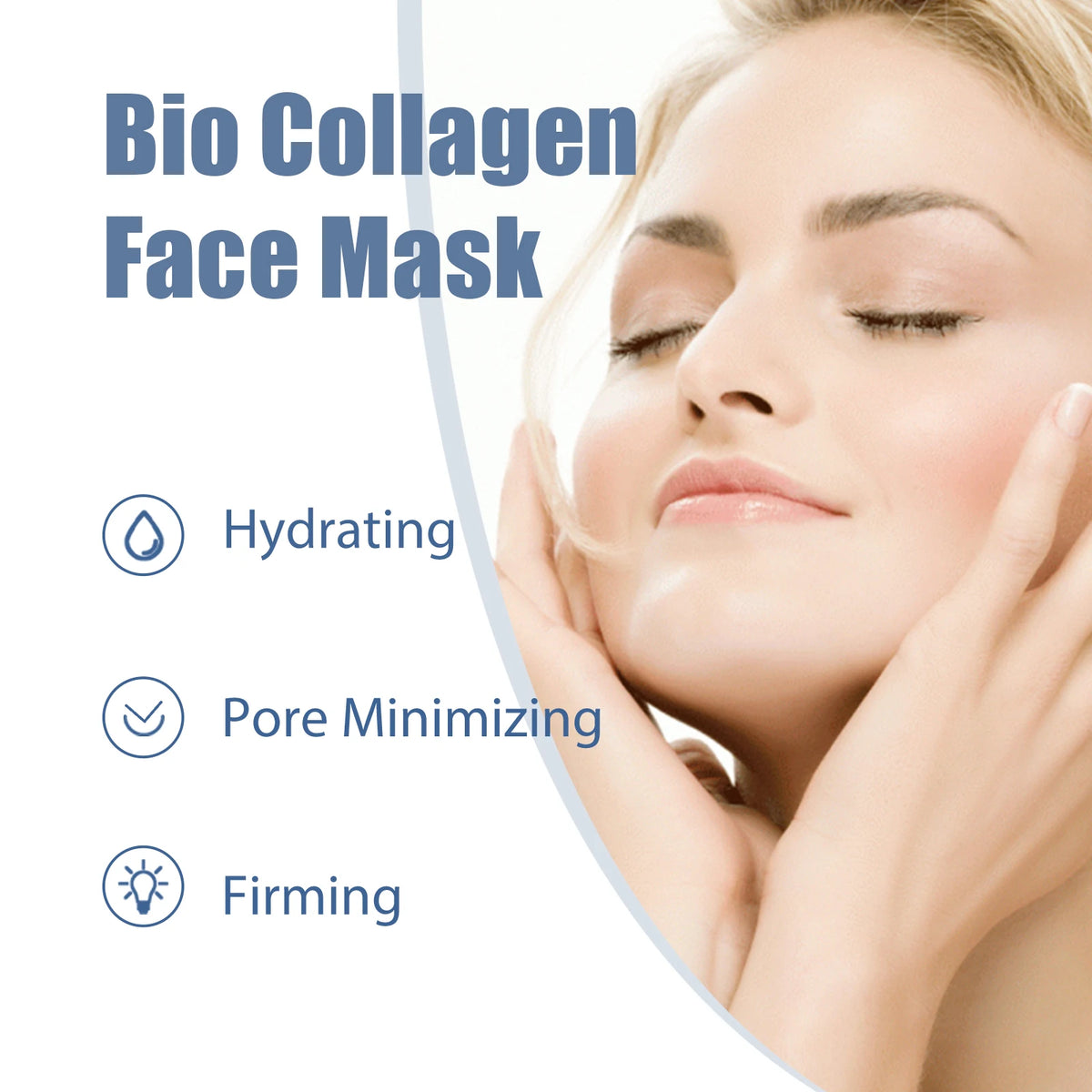 Collagen Mask Korean Overnight Hydrating Face Mask Hyaluronic Acid Anti-Wrinkle Firming Shrink Pores Deep Elasticity Skin Care