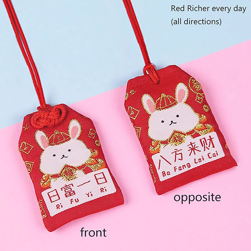 1 Stück Kindergeschenk Anhänger Neue Klassische Japanische Gebets-Kaiser-Amulett Omamori Glück Erfolg Arbeitsgott des Reichtums Kleiner Segenbeutel