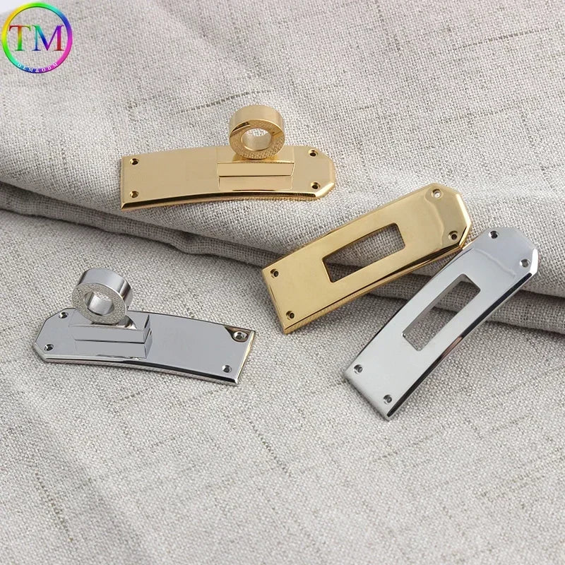 High Qualaity Stainless Steel Metal Clasp Wholesale Bag Twist Turn Lock Set of Lock For Woman Handbag Purse Hardware Accessories