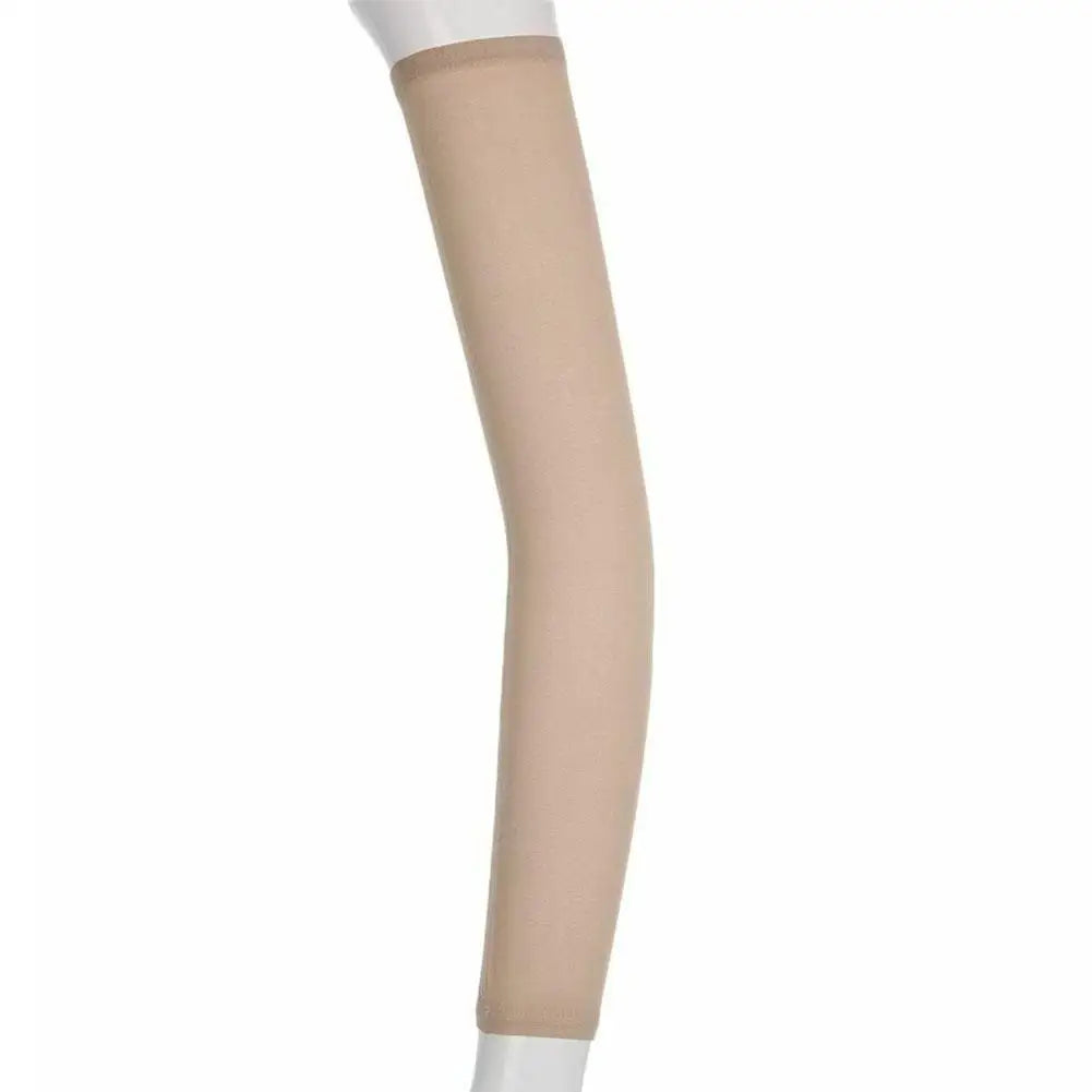 Summer Sun Protection Oversleeve Flesh Colored Skin Sleeves Tattoo Sleeve Covering Scars Unisex Solid Color Arm Cover