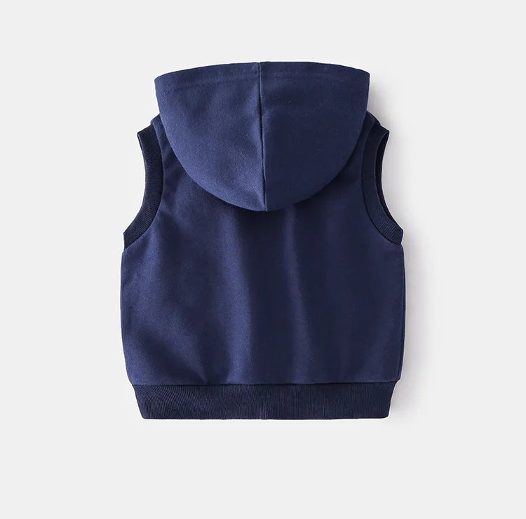 Striped Boys Waistcoat Toddler Sleeveless Hoodies Kids Vest Jacket Children's Clothes