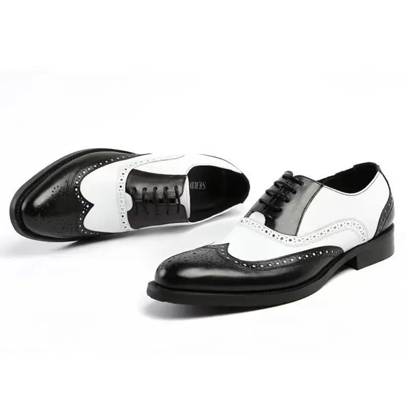 Oxfords Men's Leather Shoes Formal Shoes for Men Brogues Oxfords Male Wedding Party Office Business Shoe Man Zapatos De Hombre