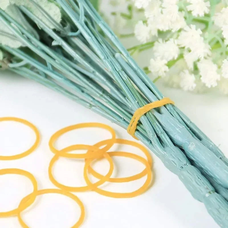 40mm High Elastic Yellow Rubber Band Yellow O Rings Set Fastener StrongRubber Elastic Bands Office School Household Supplies