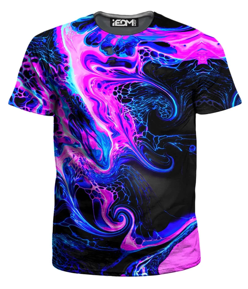 Men's T-Shirts 3D Print Colorful Pattern Round Neck T-Shirts Casual for Men Women Tops Oversized Fashion Kids Tees Clothing