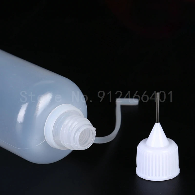5ml 10ml 30ml 50ml 100ml Needle Tip Squeeze Glue Bottle PE Plastic Dispensing Bottle ELiquid Paint Oil Container