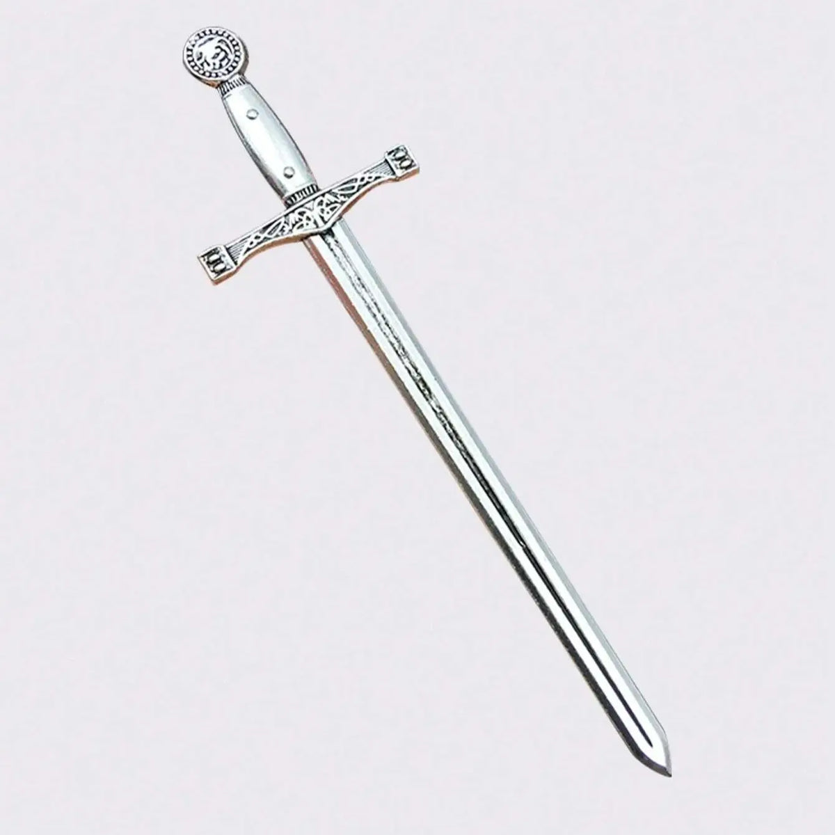 3pcs Punk Style Black Leather Arm Bands With Metal Prop Sword Halloween Medieval Viking Style Performance Accessories