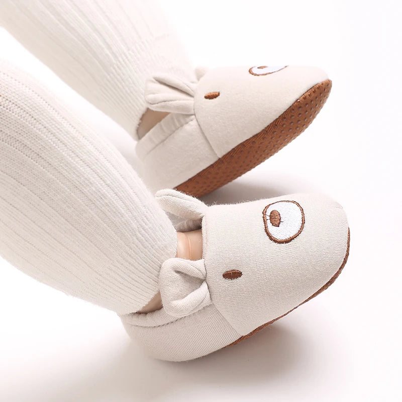 0-1Year Fashion Casual Shoes CartoonBaby Shoes Newborn Boy Girl First Walker Cute Spring and Autumn Pure Cotton Warm Soft Bottom