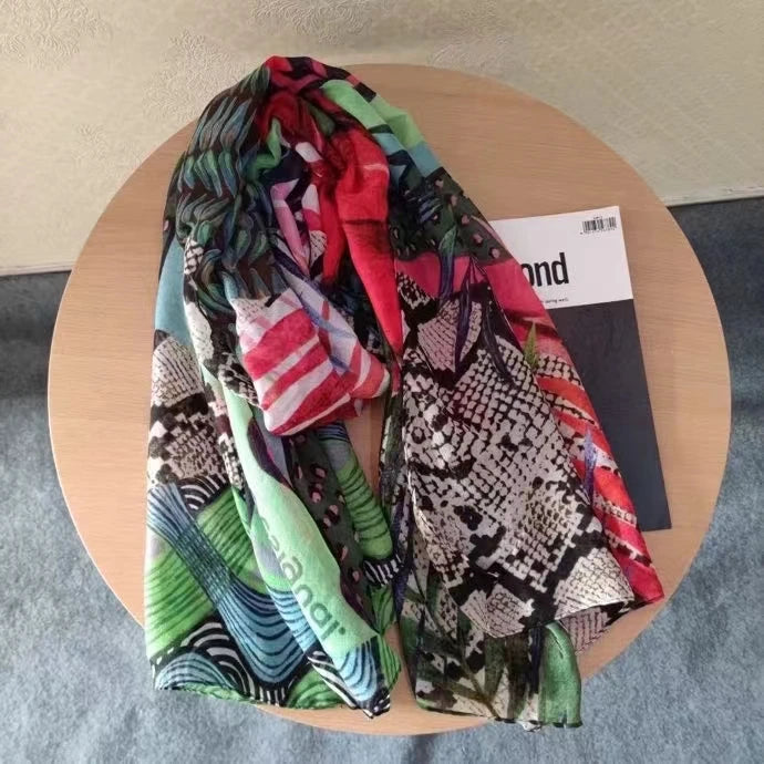 Foreign trade original single Spanish new trend colorful leisure gift shawl scarf scarf