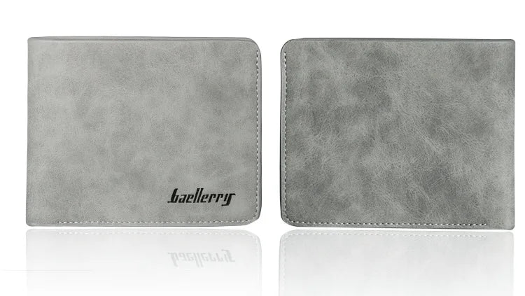 New Men Wallet Leather Business Foldable Wallet Luxury Slim  Hipster Cowhide Credit Card/ID Holders Inserts Coin Purses