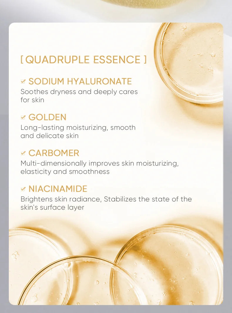 7pcs/Kit SADOER Ampoule Vitamin C 24K Gold Hyaluronic Acid Serum Anti Wrinkle Moisturizing Whitenting Hydrating Facial Essence
