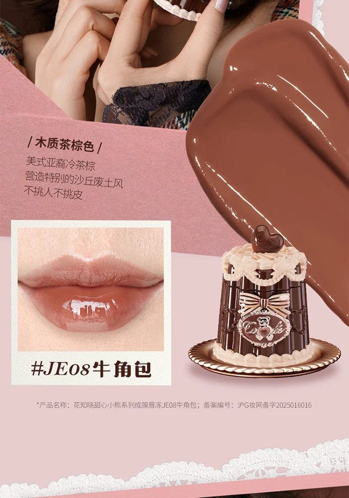 FLOWER KNOWS THE SWEETIE BEAR COLLECTION Coating Lip Jelly SOFT LIP STICK,Hydrating Gloss,Moisturizing Tint,Shine & Glow Finish