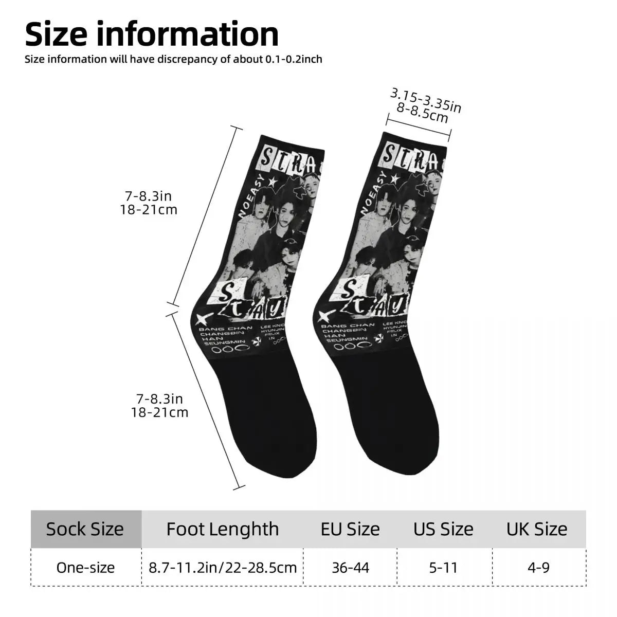 Women Men Socks Bang Chan Stockings Winter Fashion High Quality Socks Design Skateboard Anti-Slip Socks