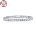 Factory Price D VVS1 Moissanite Tennis Bracelet Full Diamond GRA 925 Silver Plated 18k Fashion Personality Exquisite Jewelry