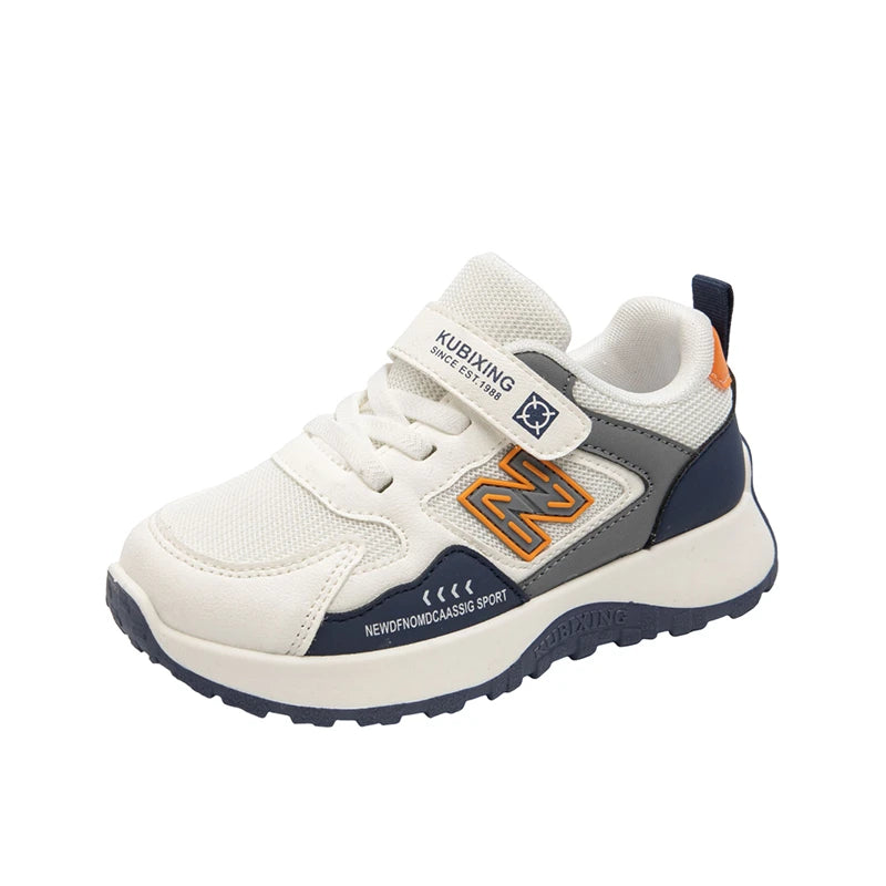 Children's Sneakers Kids Fashion Design White Non-slip Casual Shoes Boys Girls Hook Breathable Sneakers Toddler Outdoor Shoes