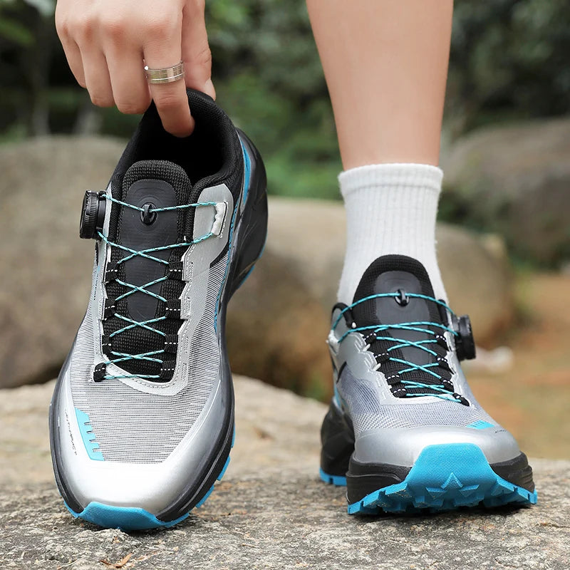 Zapatillas de senderismo elegantes para hombre, zapatillas de trekking resistentes con forro cálido de felpa para invierno, calzado masculino