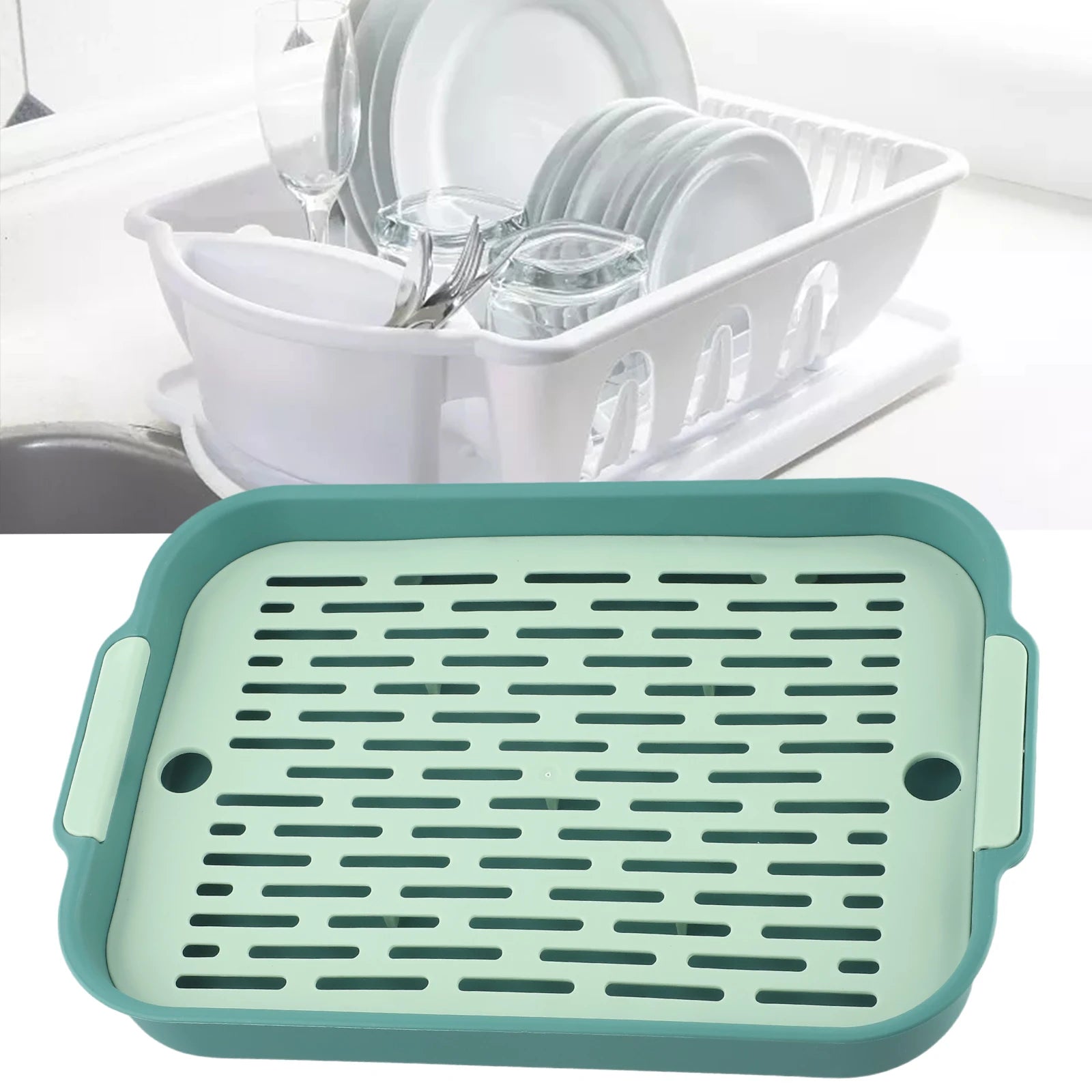 Tray Rabbit Litter Tray Smooth Corner Detachable Design Heightened Grid Design White Blue For Pet’s Training For Pet’s Training