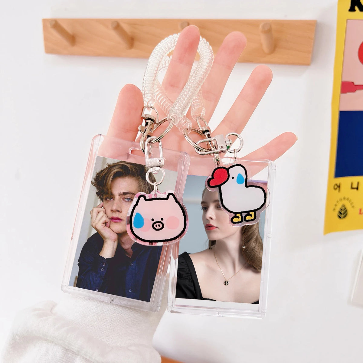 1 Pcs Cute Japanese And Korean Internet Celebrity Teddy Bear Card Holder Student Portable ID Bank Card Protection Case