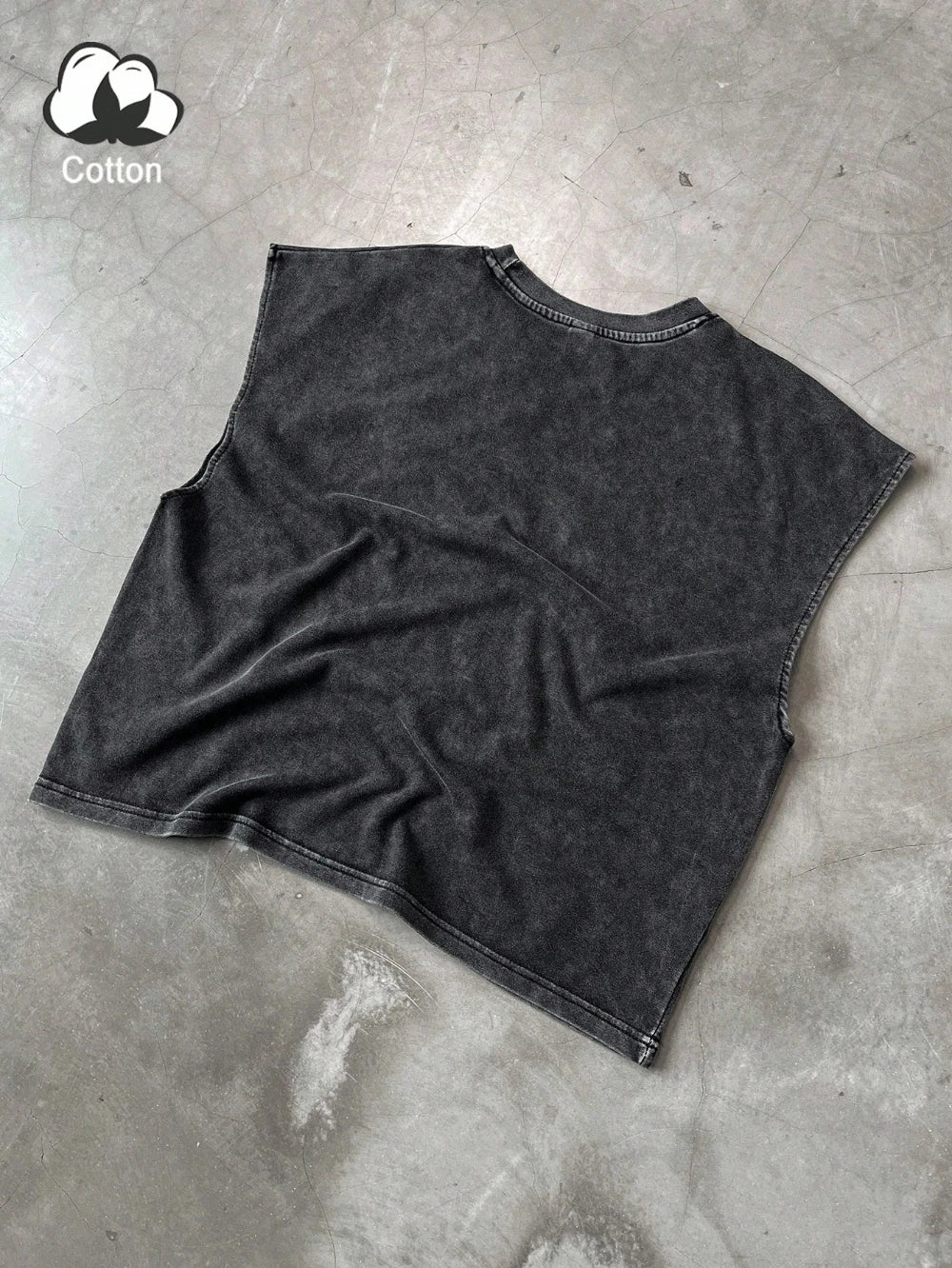 Herren Ganzjährig Lässig Gewaschen Einfarbig Retro Weste Freizeit Bequem Reine Baumwolle Hochwertige Streetwear Weste
