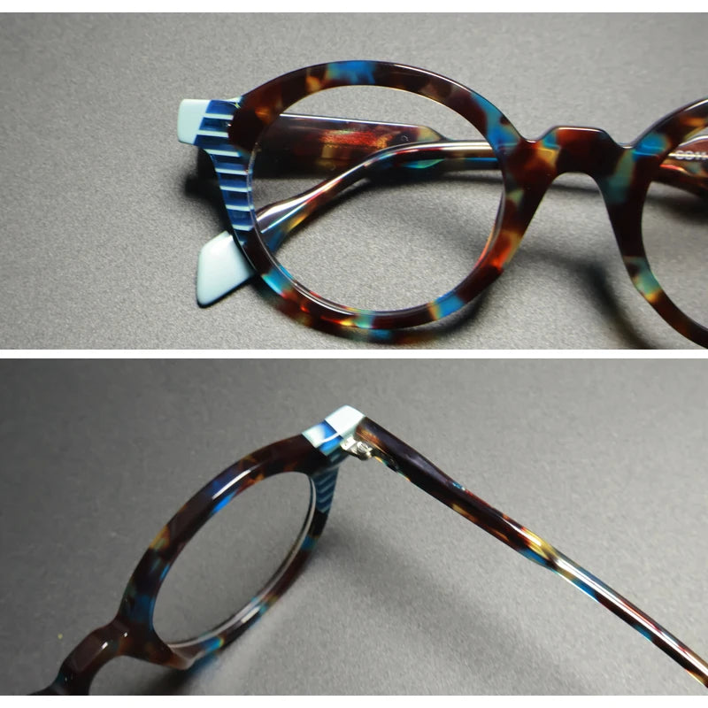 Designer Acetate Reading Glasses Men Anti Blue Light Myopia Prescription Glasses Women Luxury Brand Photochromic Eyewear