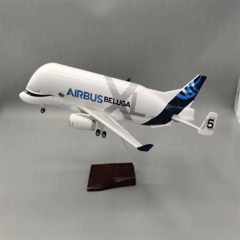 1:150 Maßstab 42cm Airbus Beluga A300-600 Harzflugzeugmodell Super Beluga Transportmodell Luftfahrt Sammlerstücke Heimdekorationen