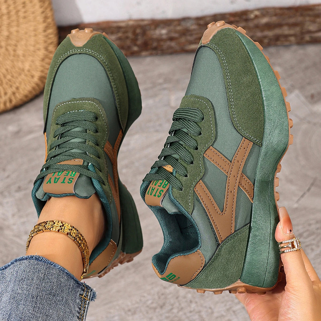 2025 New Women Sneakers Leisure Running Leather Shoes Fashion Designer Sneakers Women Luxury Platform Sports Shoes for Women