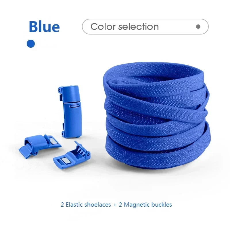 Magnetische Schnürsenkel ohne Binden, farbige, elastische Schnürsenkel für Kinder und Erwachsene, flache Schnürsenkel, Gummibänder