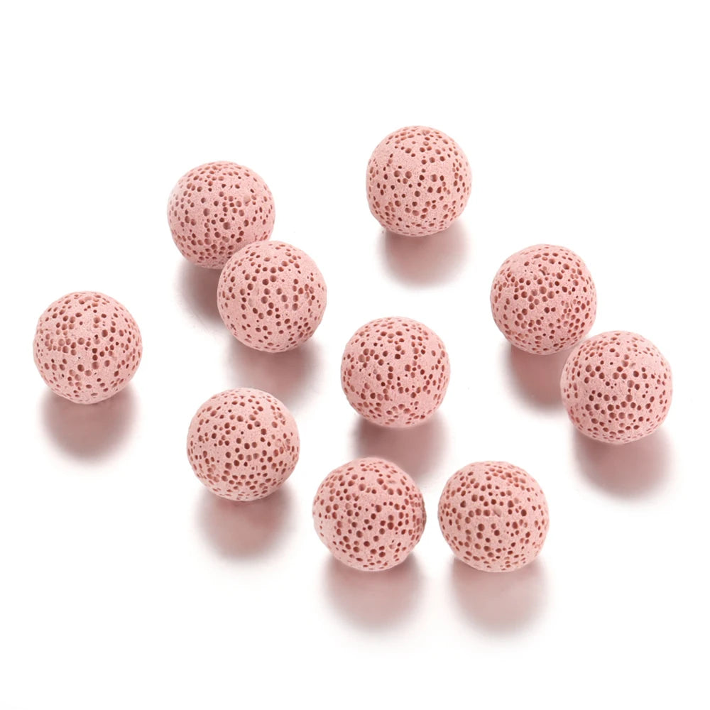 1PCS/Lot Mexico Chime Perfume Bead Ball For Aromatherapy Lockets Necklace Accessories 16mm Colorful Volcanic Stone Ball Jewelry