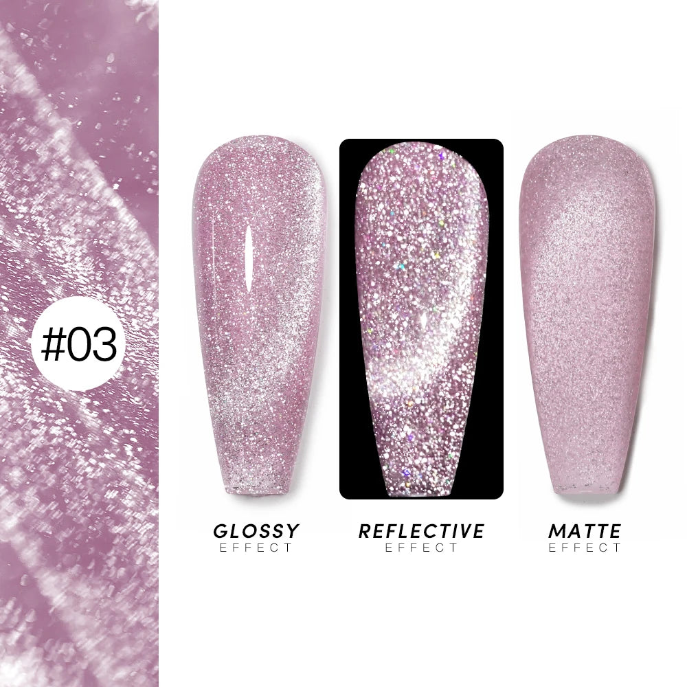 AS 15ml Cat Magnetic Gel Nail Polish Cat Eye Glitter Effect Semi Permanent 36 Colors  Soak Off UV Gel Varnish Manicure Nail Art