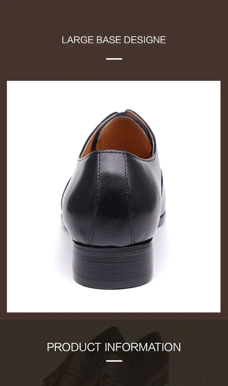 High Quality Handmade Mens Oxford Leather Shoes Inner Suture Genuine Leather Men Dress Shoes Business Formal Leather Shoes