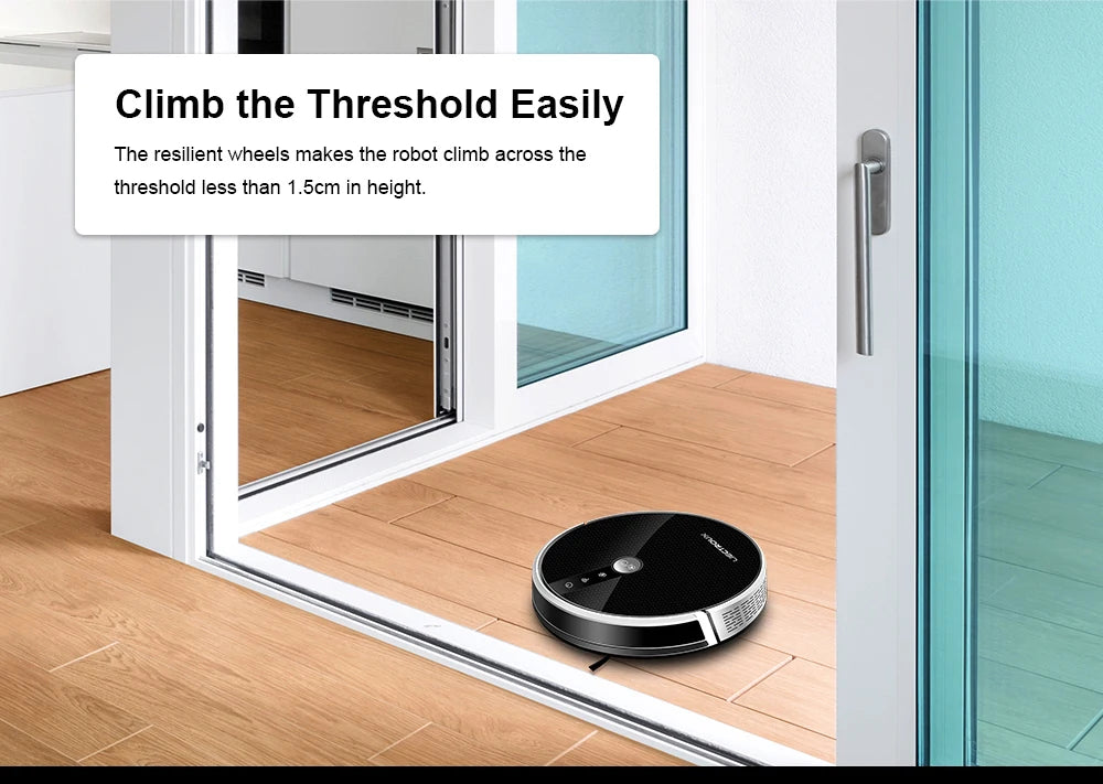 LIECTROUX C30B Robot Vacuum Cleaner AI Map Navigation,Smart Partition,WiFi App,6000Pa Suction,Dry and Wet Mopping,Disinfection