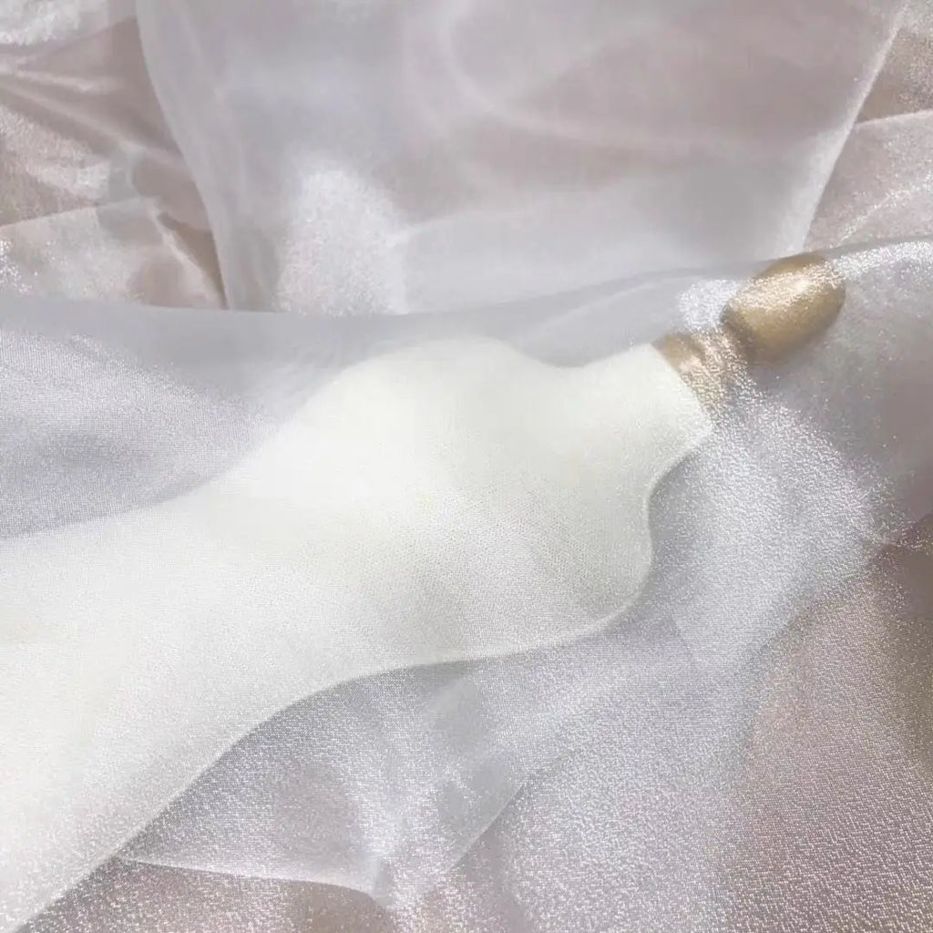 3/5/10m  Crystal Sheer Organza Voile Fabric - Ideal Material for Making Clothing and DIY Crafts, By the Meter