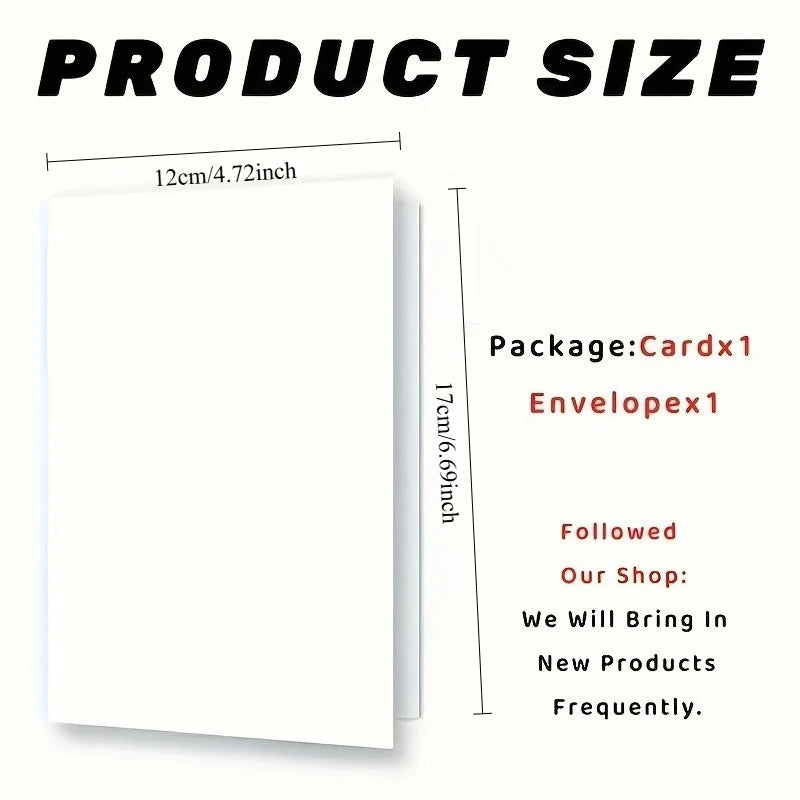 Birthday card with envelope funny text card spoof fun greeting card gift