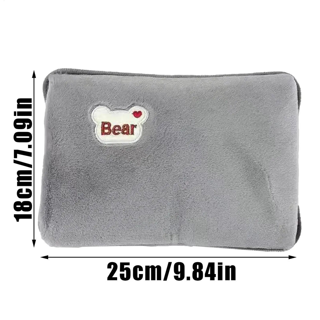 Hot Water Bottle Leak-Proof Rechargeable Hand Warmer Hot Water Bag with Soft Cover for Winter Cold Weather Period Cramps Muscles