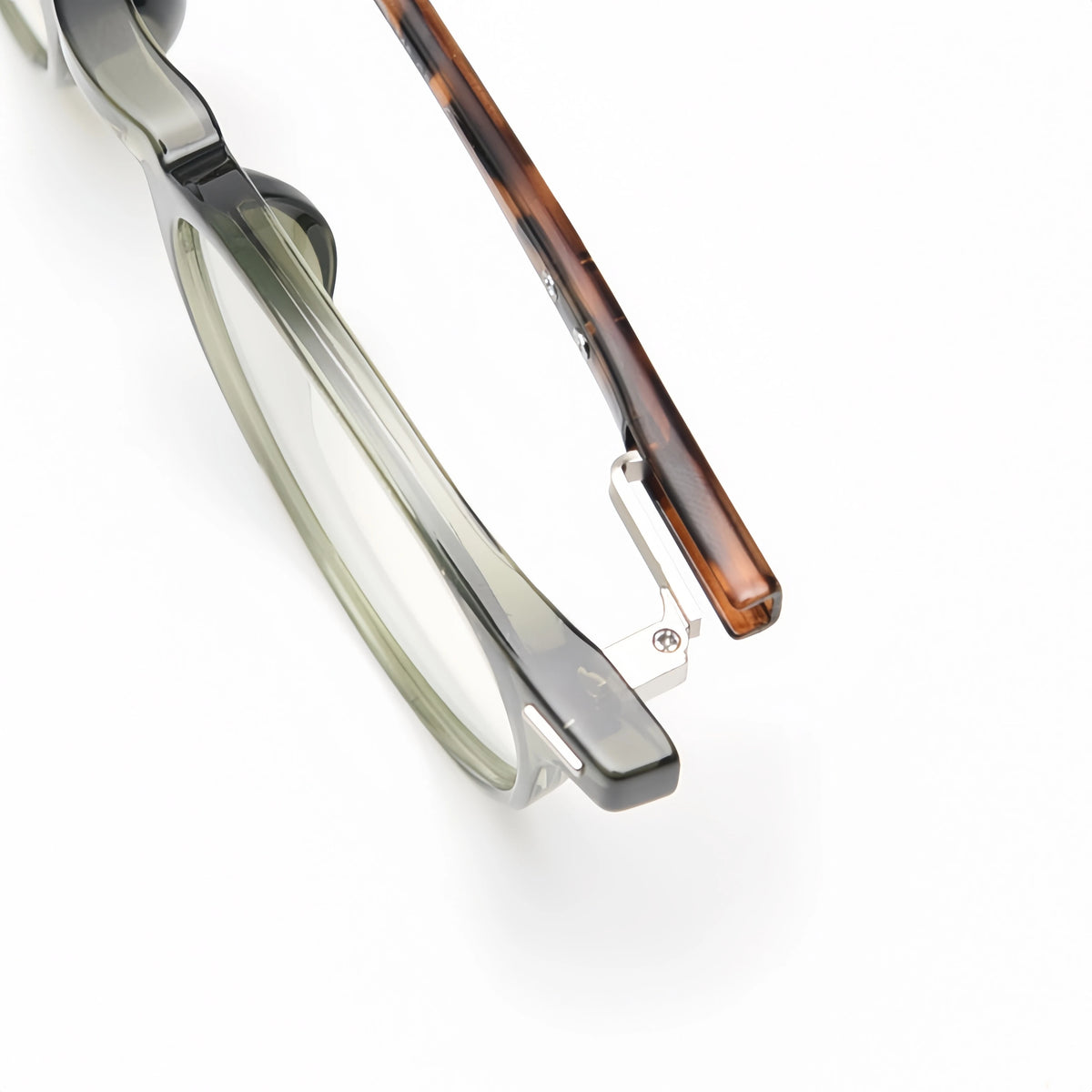 K-Style of Retro Literary Small Round Frame Tr90 Pin Glasses Frame for Men and Women Anti-Blue Light Glasses