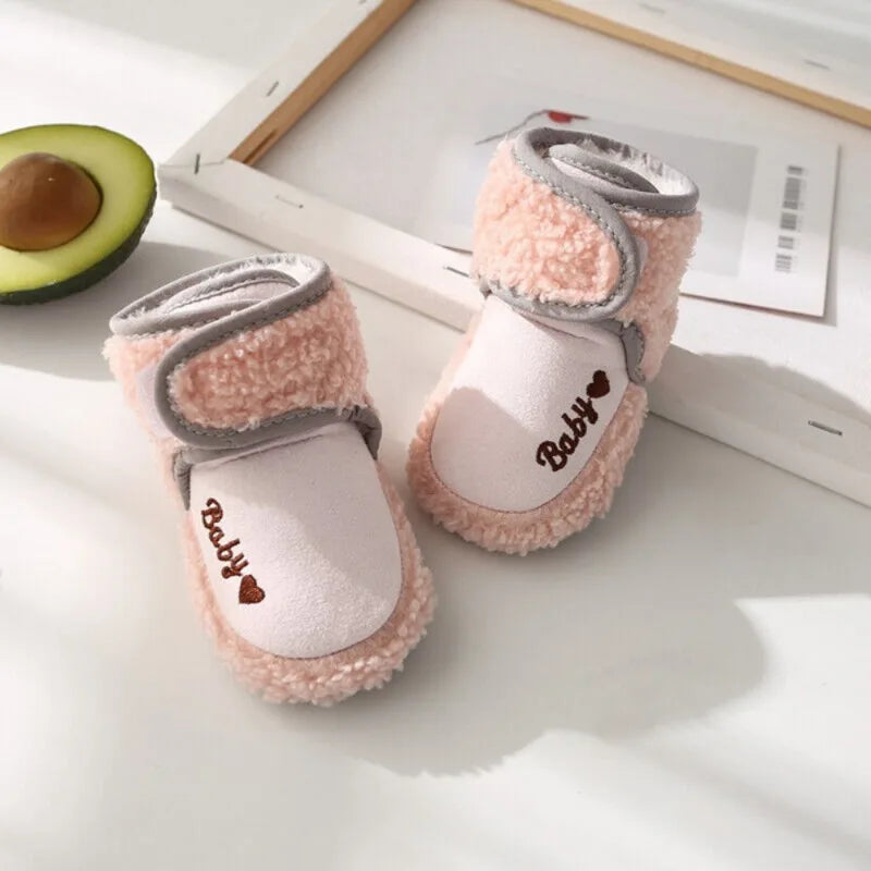 Warm Infant Toddler Crib Snow Boots Soft Comfortable Infant Girls Boys Anti-Slip Socks Slipper Newborn Baby Shoes