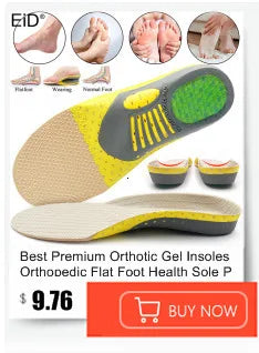 EiD 3/4 Leder orthopädische Schuheinlagen für Plattfüße Fußgewölbestütze orthopädische Schuheinlegesohle Einlegesohlen für Herren und Damen Fußpflege