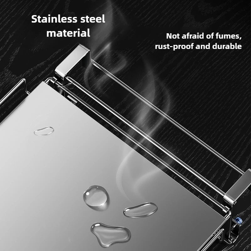 For Stainless Steel Foldable Countertop Storage Rack, Space-saving, Can Be Used To Extend The Countertop In Bathrooms and Kitche