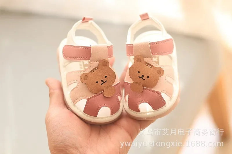 Summer Boy Girl Baby Sandals Kid Barking Shoes Children Sound Will Ring Soft Bottom Walking Shoes Kids Whistling Toddler Sandals