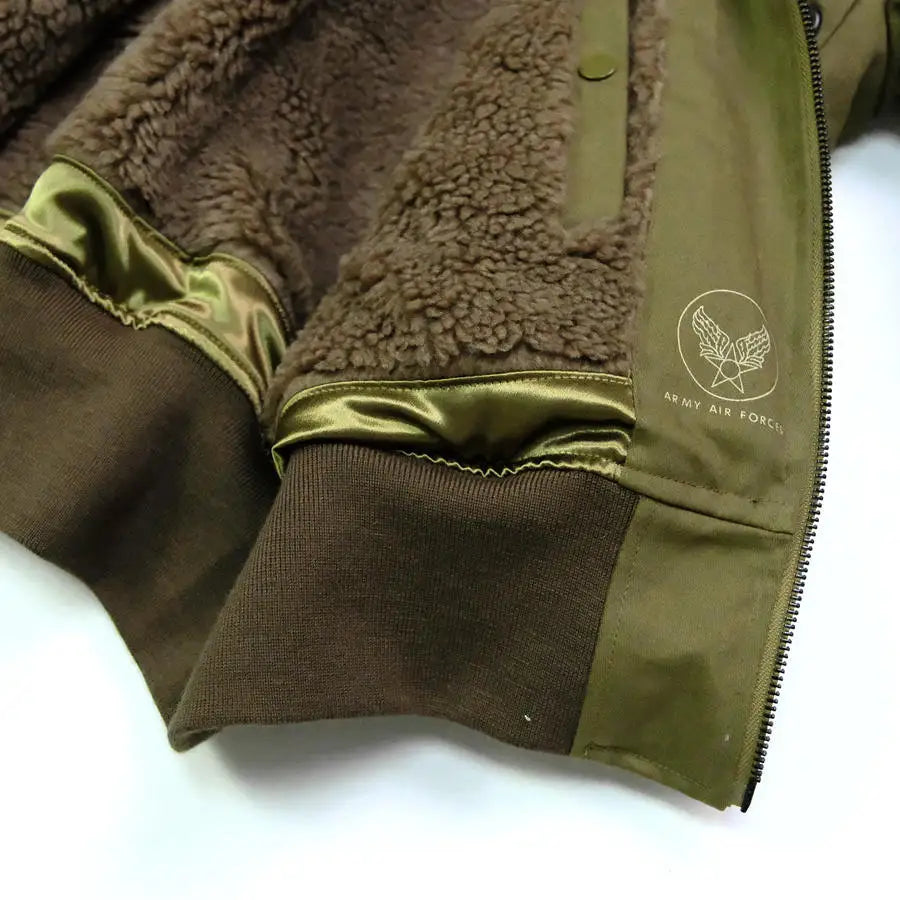 TOYS McCOY1945 real wool collar B15A thickened flight jacket