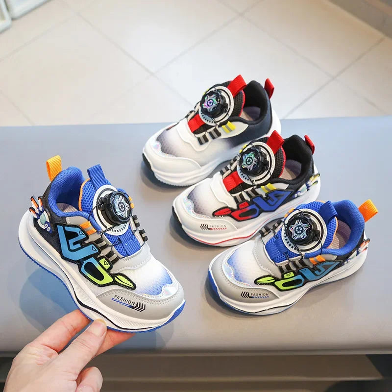 2025 Kids Breathable Mesh Sneakers | Non-Slip Soft Sole Outdoor Running Shoes for Boys Girls,